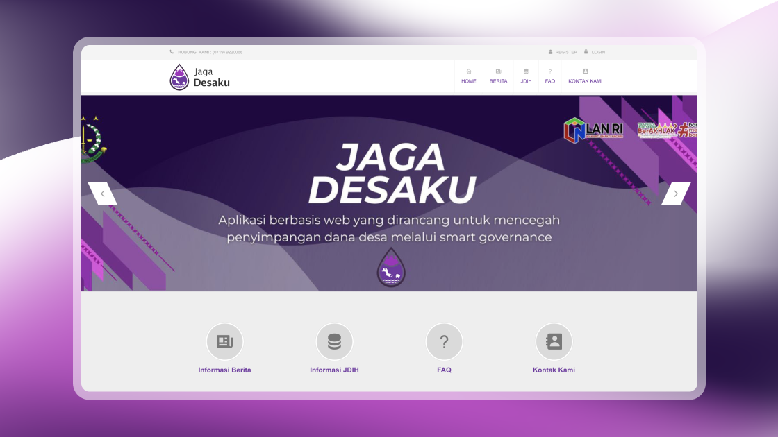 Jaga Desaku website screenshot
